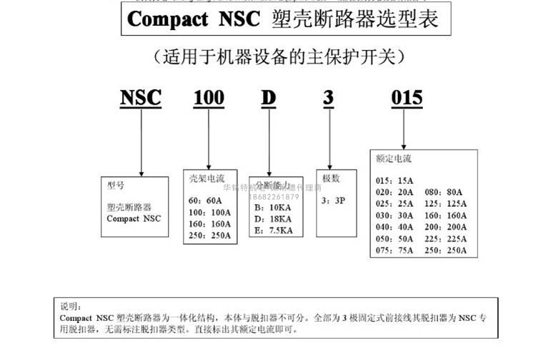 施耐德塑殼斷路器如何選型及選型表